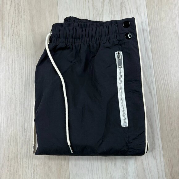 Nike Mens Black Zip Pocket Athletic Essentials Snap Bottom Track Pant Size S - Picture 1 of 14